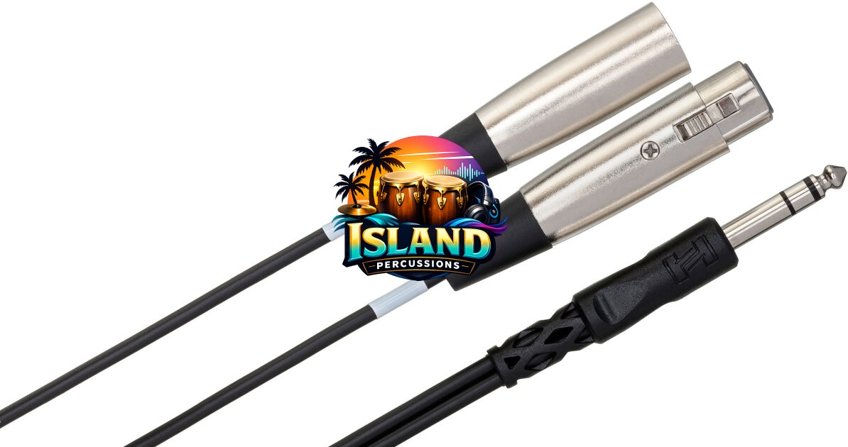 Hosa SRC-200 1/4-Inch TRS to XLR3 Male and XLR3 Female Insert Cable