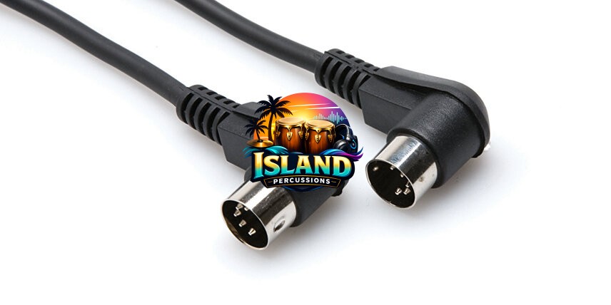 Hosa Standard MIDI Cable, Right Angle Ends