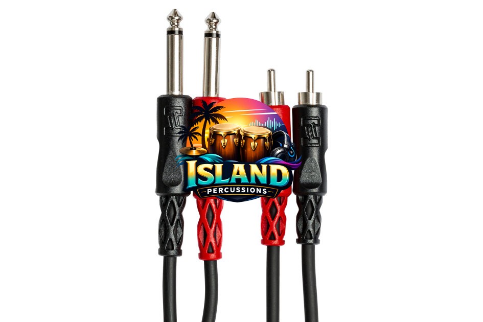 Hosa Stereo Interconnect Cable, Dual 1/4" TS to Dual RCA