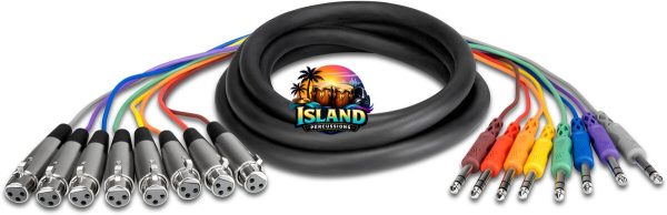 Hosa STX-800F Balanced Snake XLR-3F to 1/4" TRS