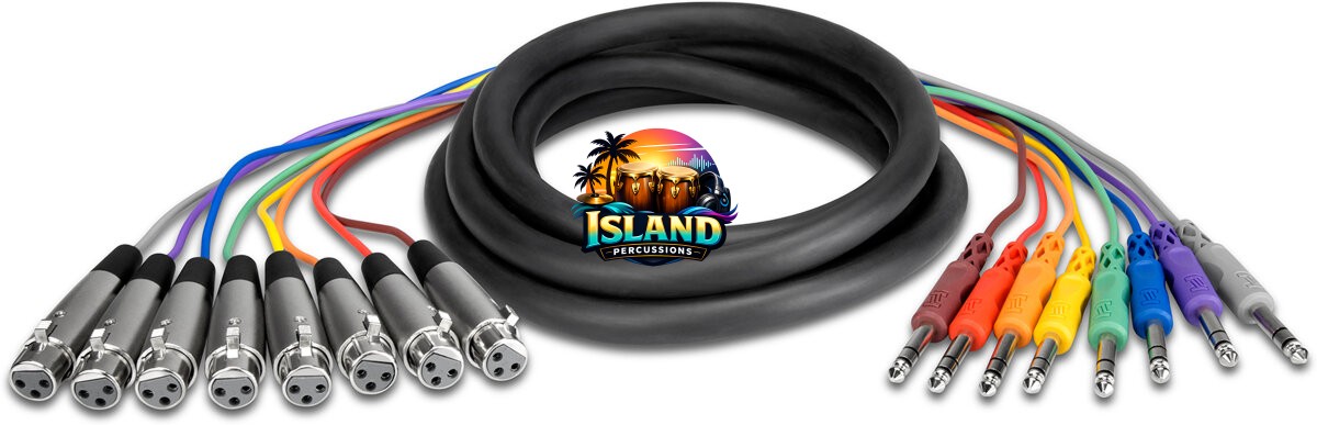Hosa STX-800F Balanced Snake XLR-3F to 1/4" TRS