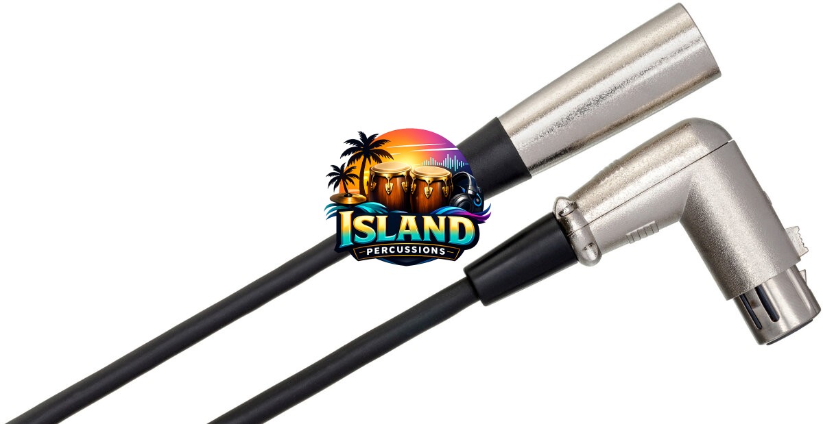 Hosa XFF-100 Right Angle XLR3 Female to XLR3 Male Balanced Interconnect Cable