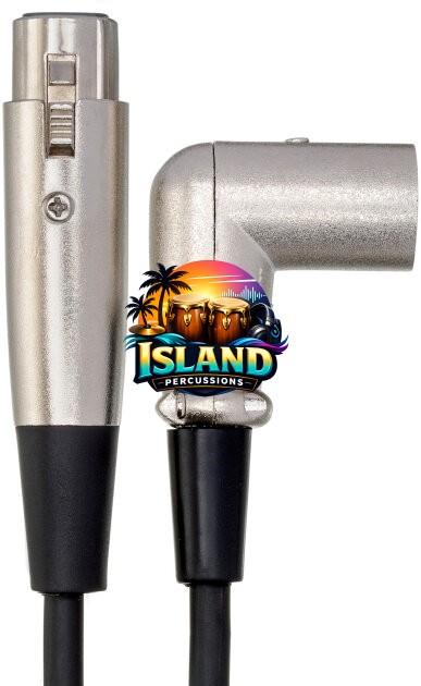Hosa XRR-100 Balanced Straight XLR-F to Right Angle XLR-M Cable