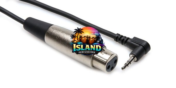 Hosa XVM-100F XLR3F to Right-Angle 1/8" TRS Cable