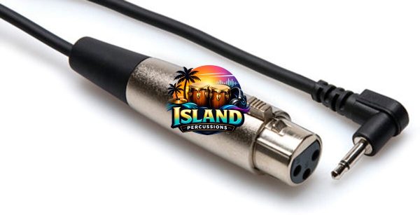 Hosa XVM-305F XLR-3F to Right-Angle 3.5mm TS Cable