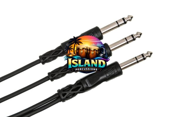 Hosa Y Cable (1/4" TRS to Dual 1/4" TRS)
