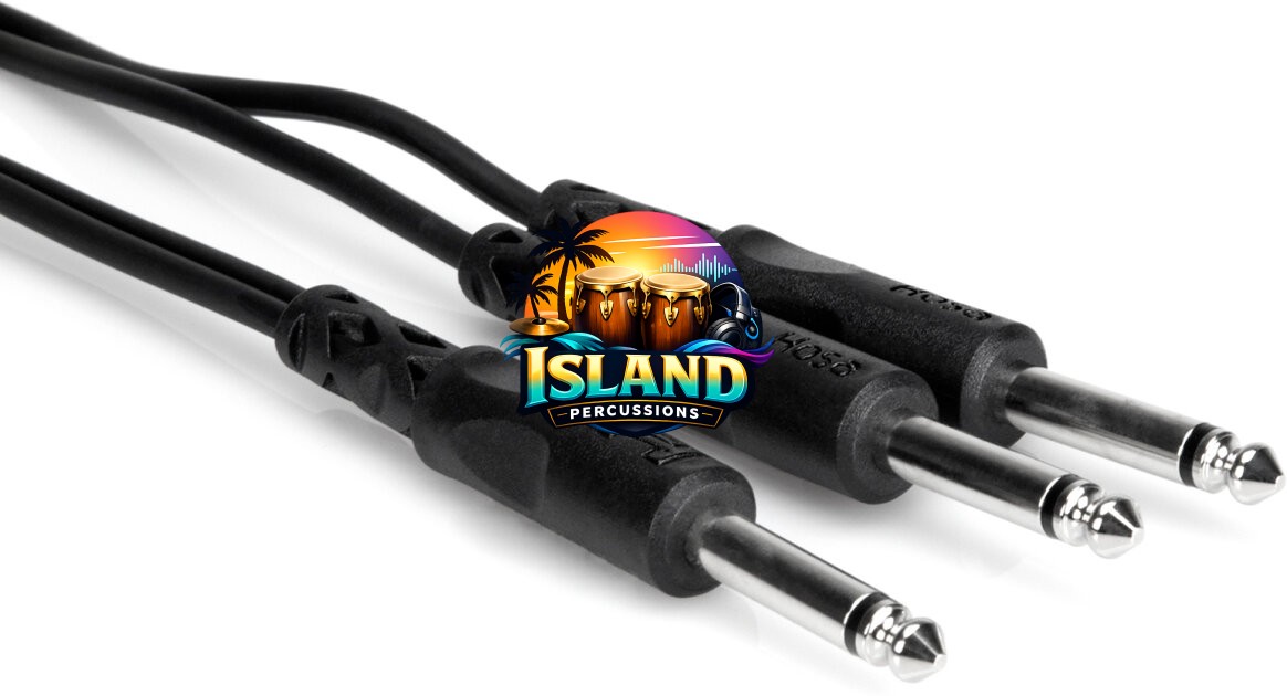 Hosa Y Cable 1/4" TS to Dual 1/4" TS Cable