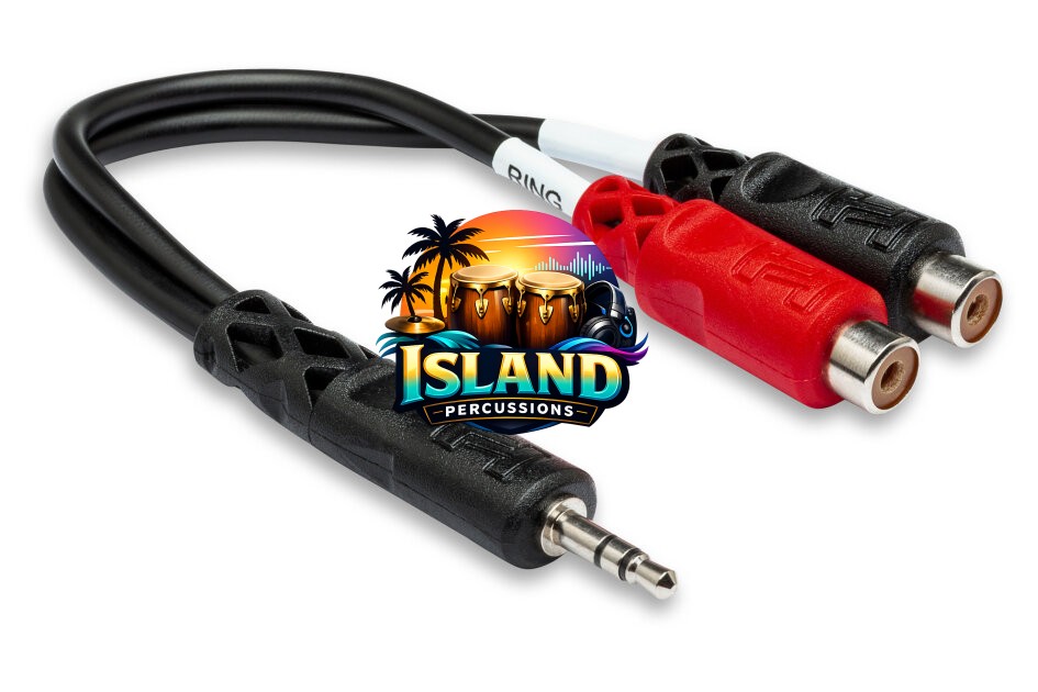 Hosa Y Cable (Stereo 1/8" TRS Minijack Male to 2 x RCA Female)