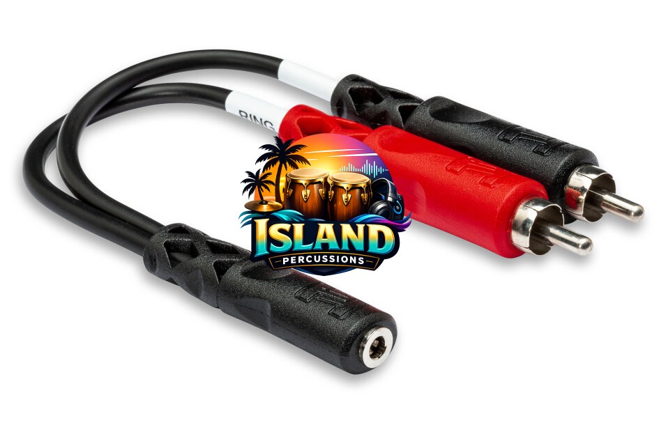 Hosa YMR-197 1/8" TRS Female to Dual RCA Stereo Breakout Cable