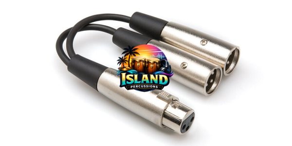 Hosa YXM-100 XLR Female to Dual XLR Male Y-Cable