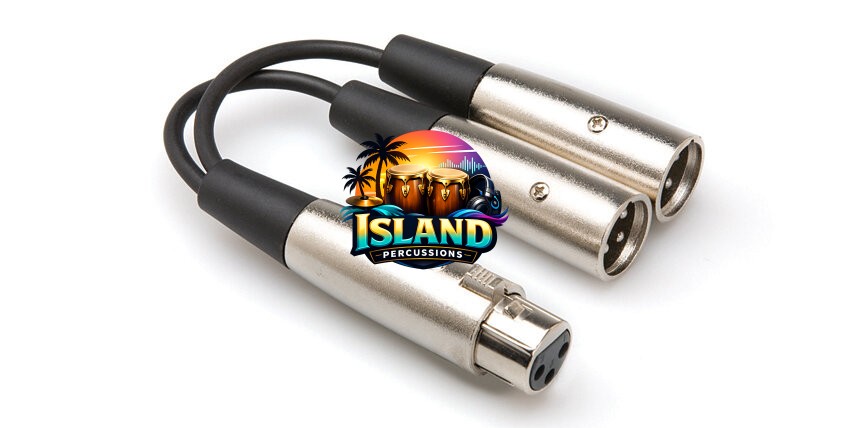 Hosa YXM-100 XLR Female to Dual XLR Male Y-Cable