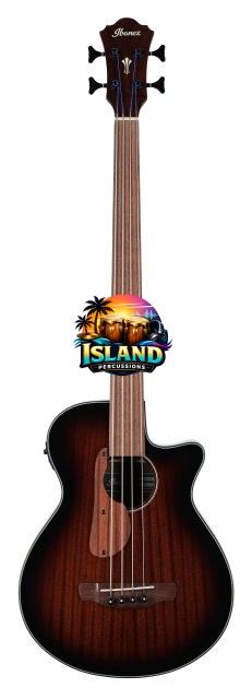 Ibanez AEGB34FE Fretless Acoustic-Electric Bass Guitar