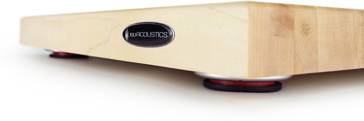 IsoAcoustics MA18175 Delos Butcher Block Turntable Isolation Platform