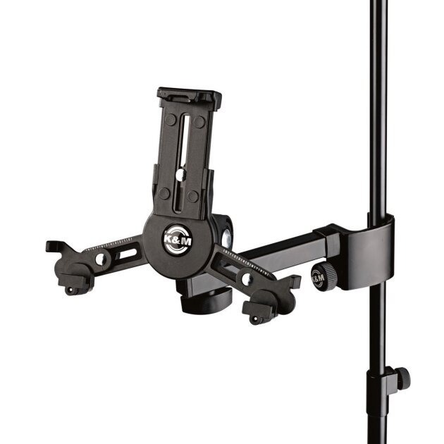 K&M 19796 Clamp-On Mini Universal Tablet Holder