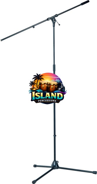 K&M 210/21B Tall Heavy-Duty Tripod Boom Stand