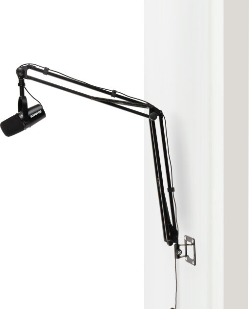 K&M Podcast Bundle: Microphone Desk Boom Arm and Wall Mount
