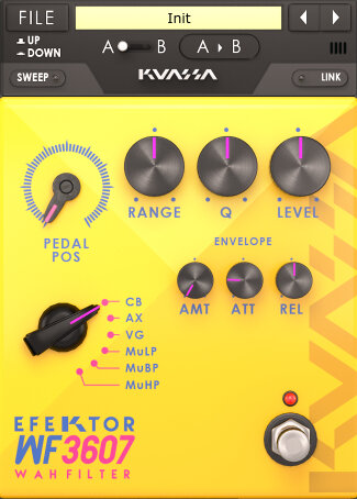 Kuassa Efektor WF3607 Wah Filter Plug-in Software