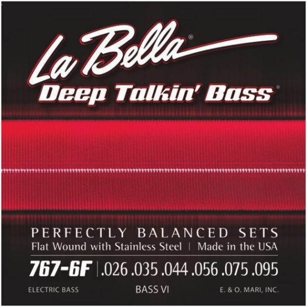 La Bella 767-6F Deep Talkin Bass VI Flatwound Electric Bass Strings