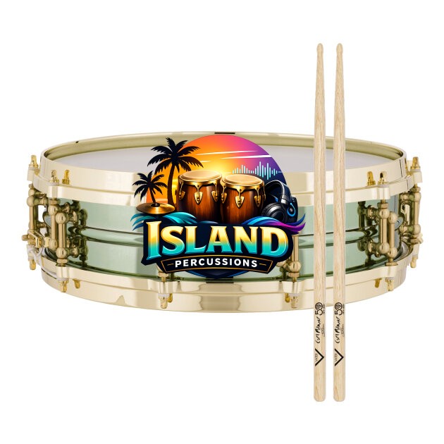 Ludwig Carl Palmer Venus Brass Snare Drum