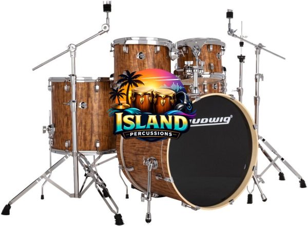 Ludwig LE522 Evolution Complete Drum Set, 5-Piece