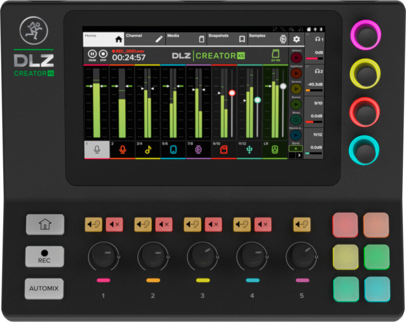 Mackie DLZ Creator XS Compact Adaptive Digital Mixer for Podcasting and Streaming