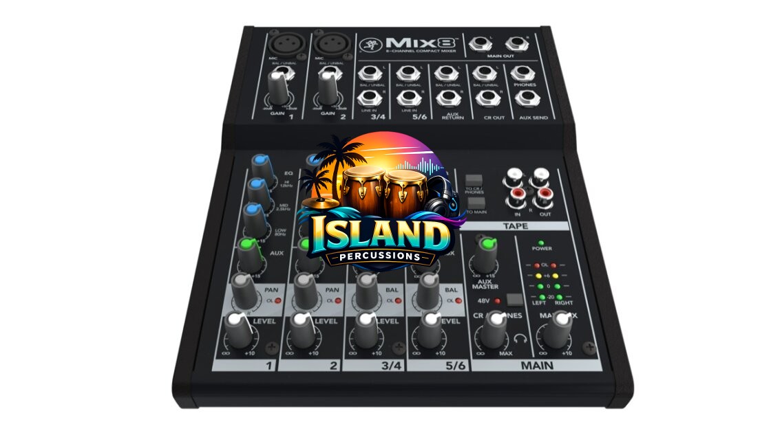 Mackie Mix8 Compact Mixer, 8-Channel