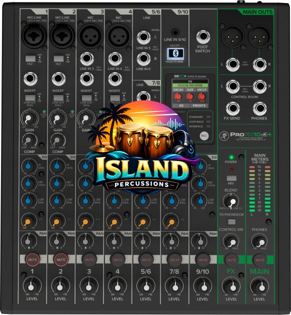 Mackie ProFX10v3 Plus Analog USB Mixer, 10-Channel