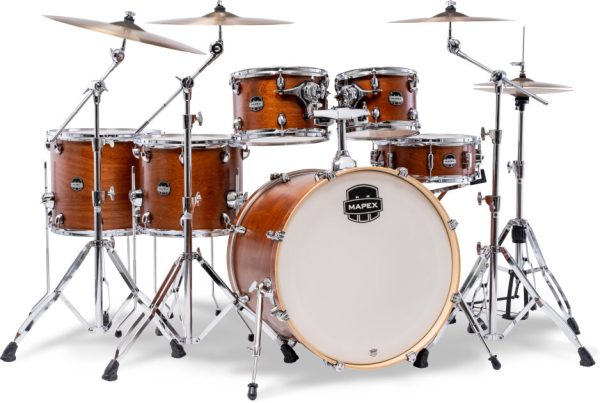 Mapex MM628SFU Mars Maple Studioease Drum Shell Kit, 6-Piece