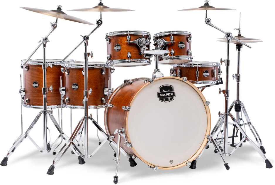 Mapex MM628SFU Mars Maple Studioease Drum Shell Kit, 6-Piece
