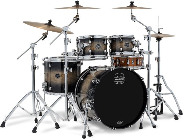 Mapex SR529XUZ Saturn VI Rock Drum Shell Kit, 4-Piece