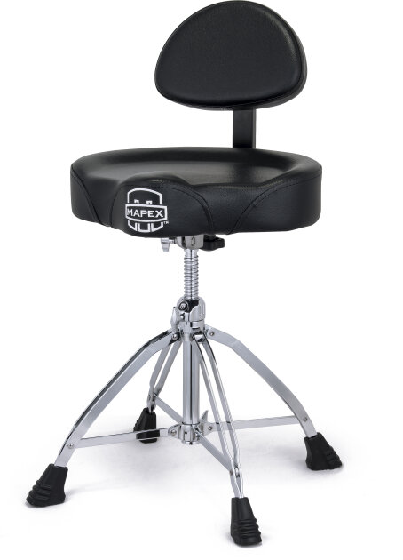 Mapex T875 Double-Braced 4-Leg Saddle Backrest Drum Throne
