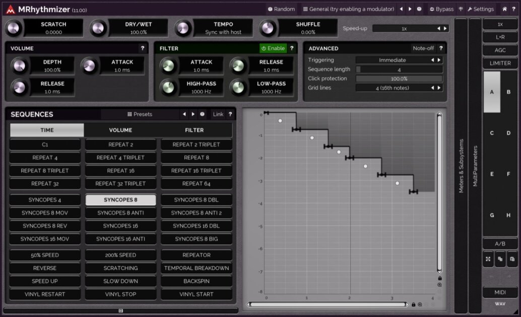 MeldaProduction MRhythmizer Plug-in Software