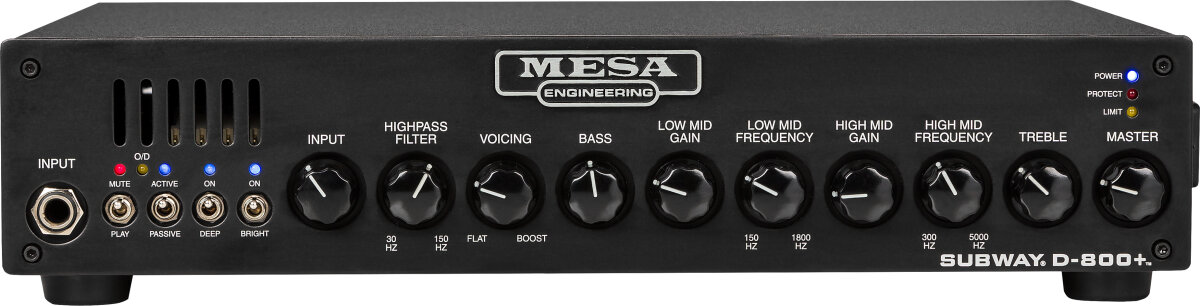 Mesa/Boogie Subway D-800 Plus Bass Guitar Amplifier Head (800 Watts)