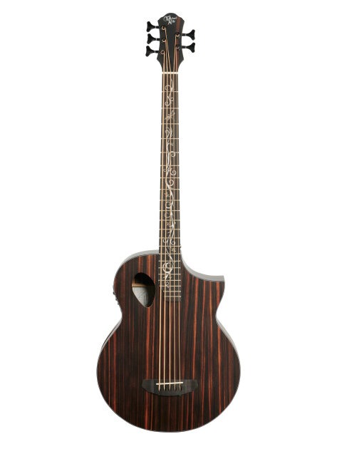 Michael Kelly Dragonfly 5 Acoustic-Electric Bass Guitar, 5-String, Ovangkol Fingerboard