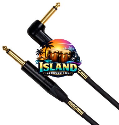 Mogami Gold Guitar/Instrument Cable (Straight to Right Angle End)