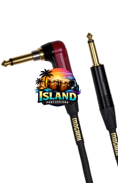 Mogami Gold Instrument Silent R Cable (Straight to Right Angle End)