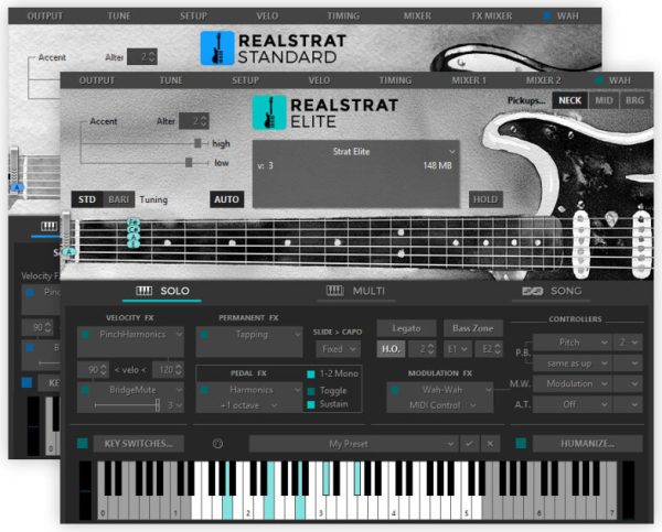 Musiclab RealStrat 6 Guitar Plug-in Software