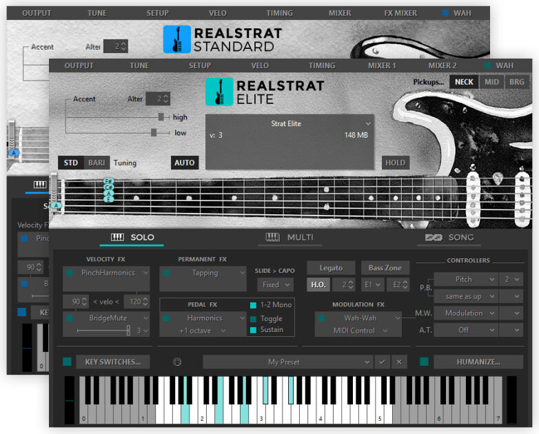 Musiclab RealStrat 6 Guitar Plug-in Software