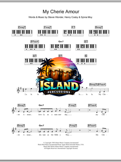 My Cherie Amour - Piano Chords/Lyrics