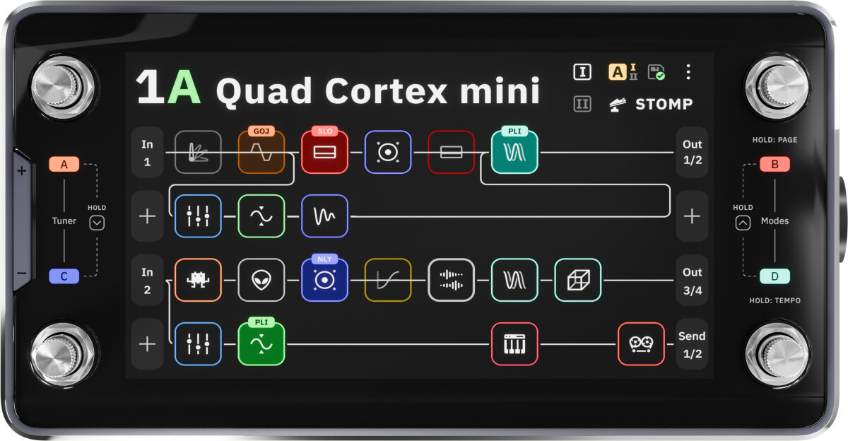 Neural DSP Quad Cortex Mini Multi-Effects Modeler/Profiler Pedal