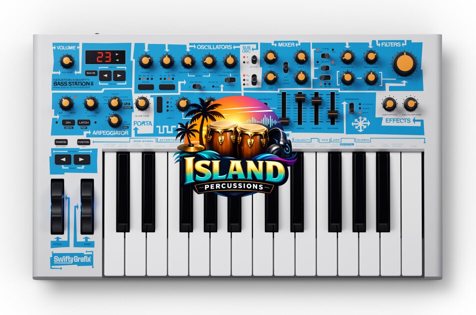 Novation Bass Station II Swifty Edition Analog Synthesizer Keyboard