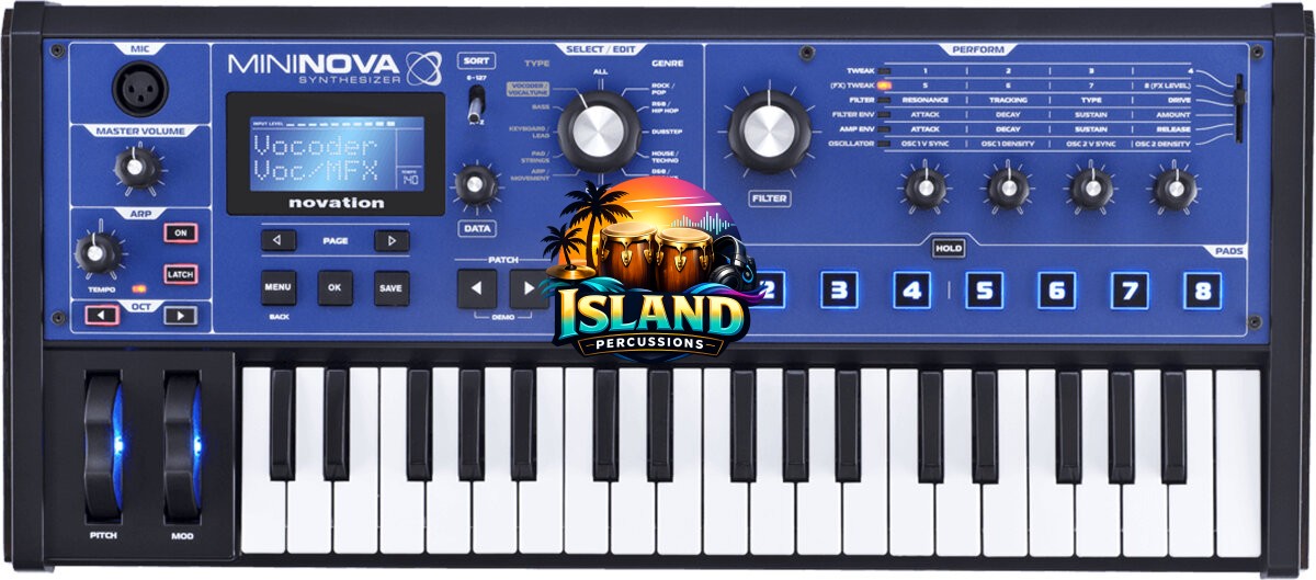 Novation MiniNova Compact Keyboard Synthesizer, 37-Key
