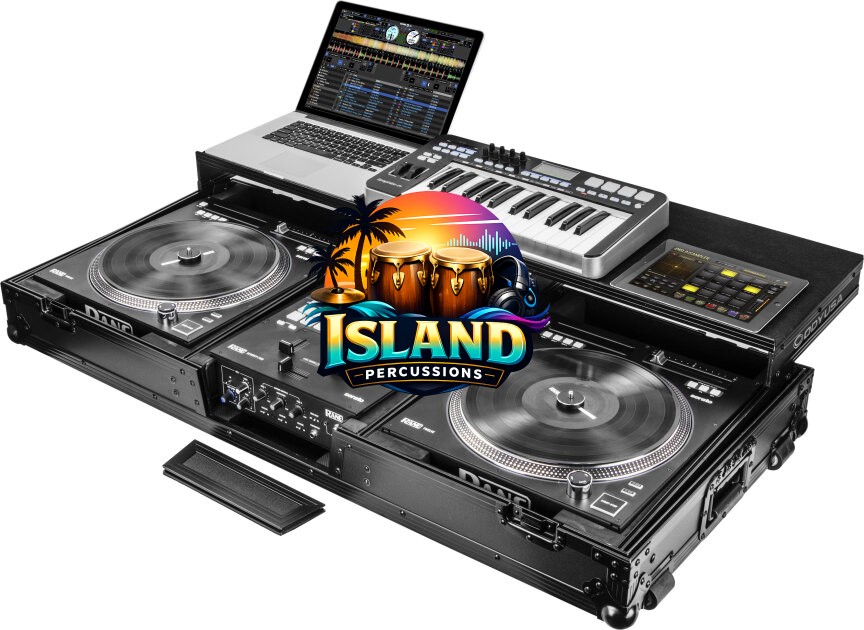Odyssey FZGSPRA1272WBL Remixer Glide Style DJ Coffin Case for Rane 72 and 12