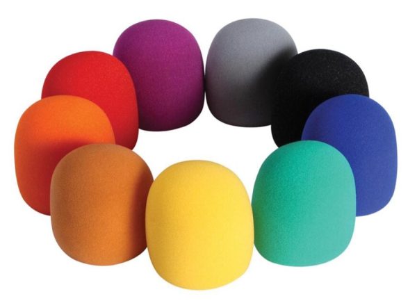 On-Stage ASWS58C 9-Color Foam Windscreen Package