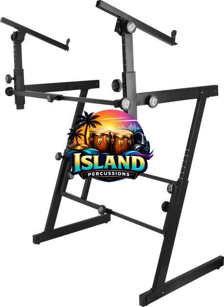 On-Stage KS7365EJ Folding Z-Style Keyboard Stand with 2nd Tier