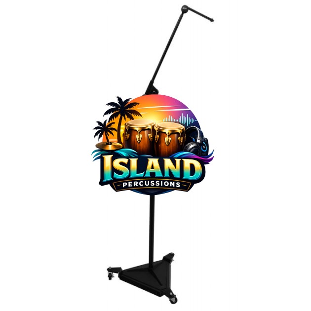 On-Stage SMS7650 Hex-Base Studio Boom Microphone Stand (with Casters)