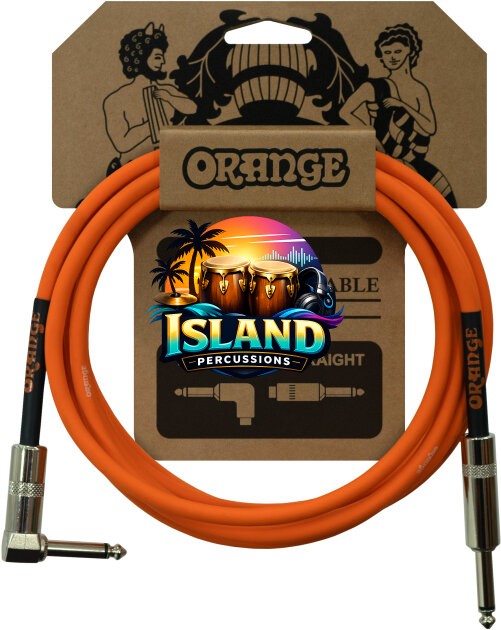 Orange Crush Series Straight/Right Angle Instrument Cable