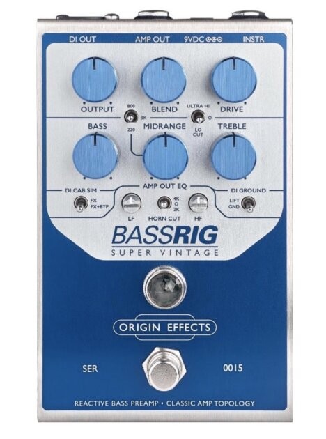 Origin Effects BassRIG Super Vintage Preamp and Overdrive Pedal