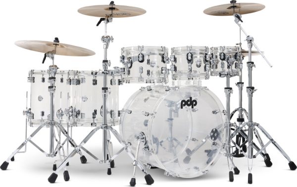 Pacific Drums Concept Acrylic Drum Shell Kit, 6-Piece