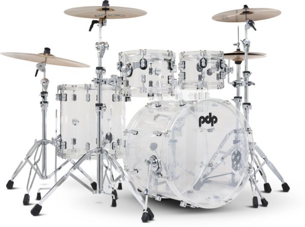 Pacific Drums PDCA2214 Concept Acrylic Drum Shell Kit, 4-Piece